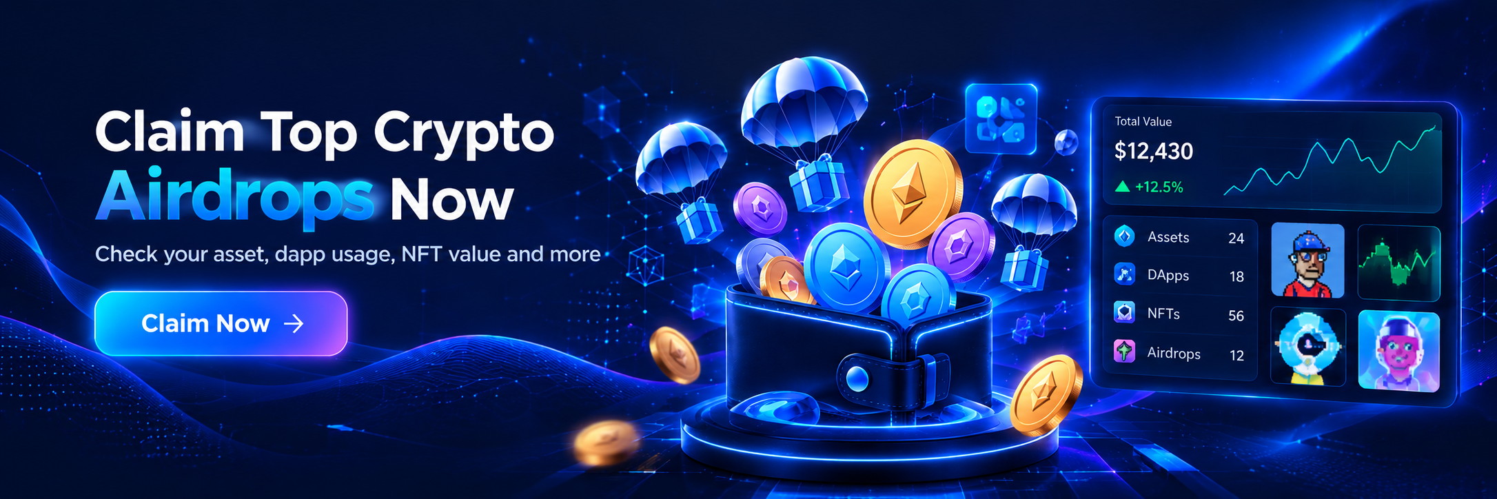 Claim top crypto airdrops now